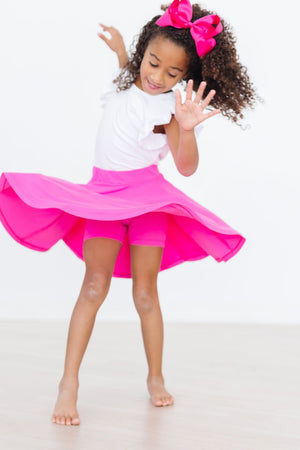 Hot Pink Twirl Skort-Mila & Rose ®