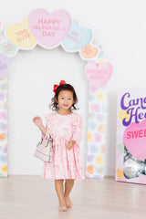 (V) Howdy 3/4 Sleeve Ruffle Twirl Dress-Mila & Rose ®