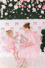 (V) Howdy 3/4 Sleeve Ruffle Twirl Dress-Mila & Rose ®