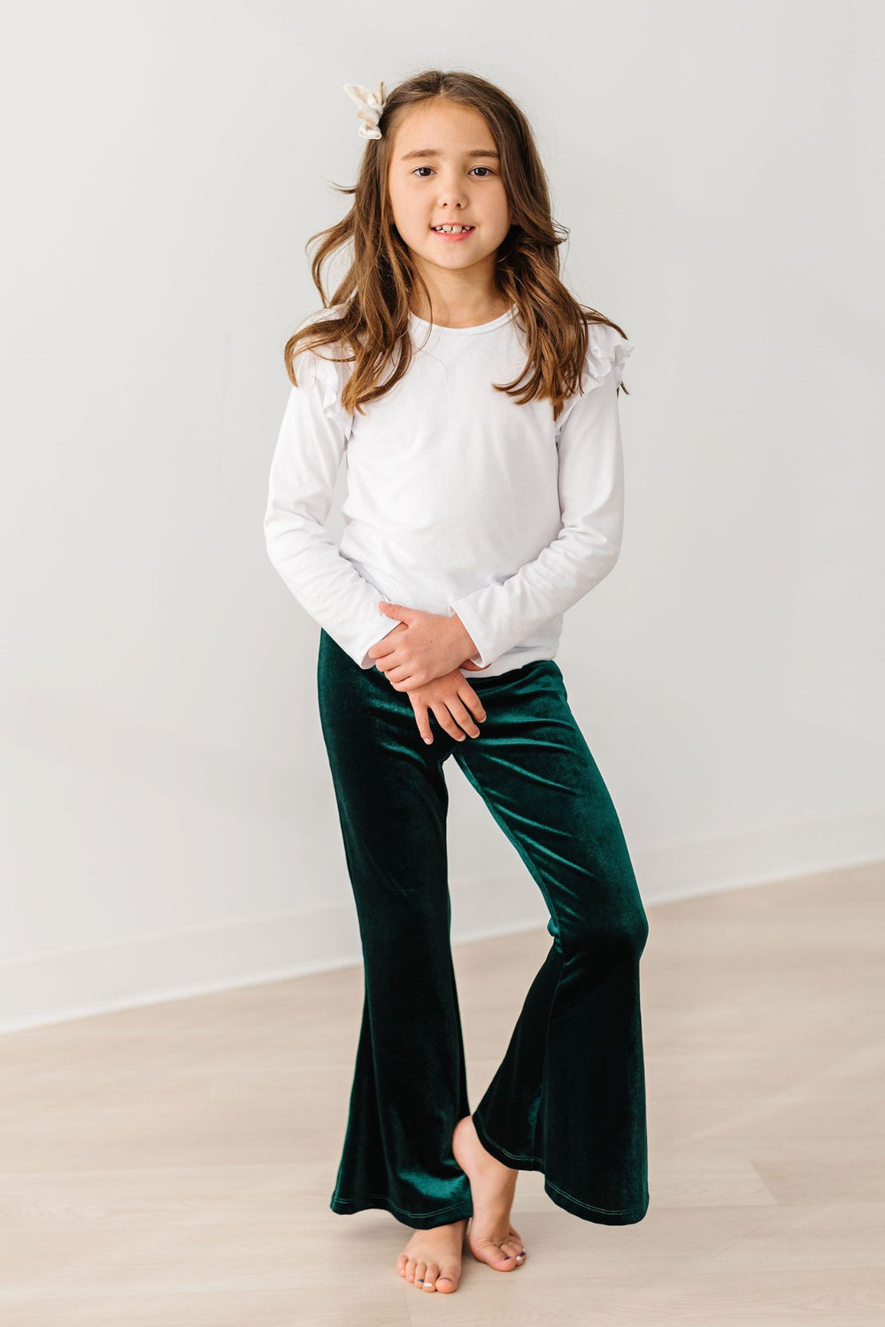Hunter Green Velvet Bells-Mila & Rose ®