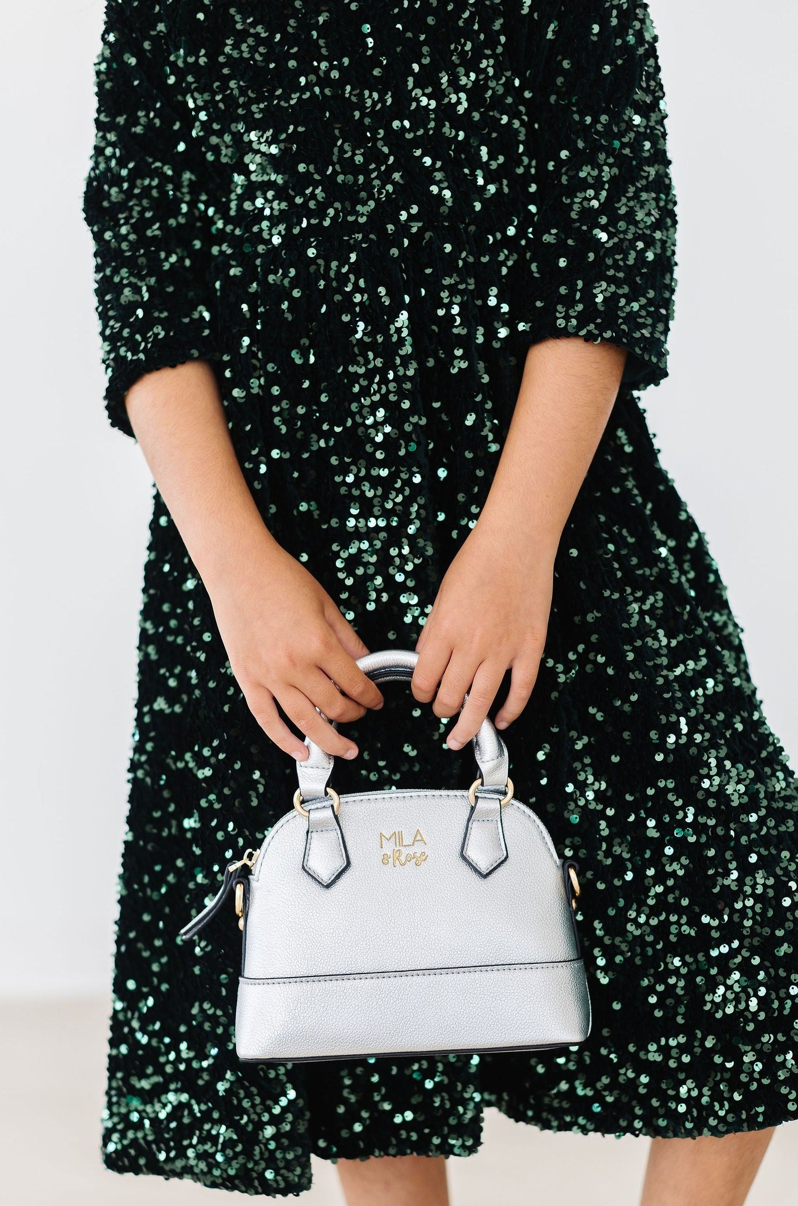 Hunter Green Velvet Sequin Dress | Mila & Rose Hunter Green Velvet Sequin Dress | Mila & Rose