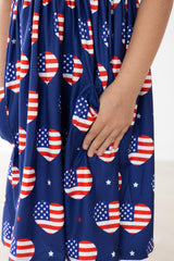 SALE I Heart the USA S/S Pocket Twirl Dress-Mila & Rose ®