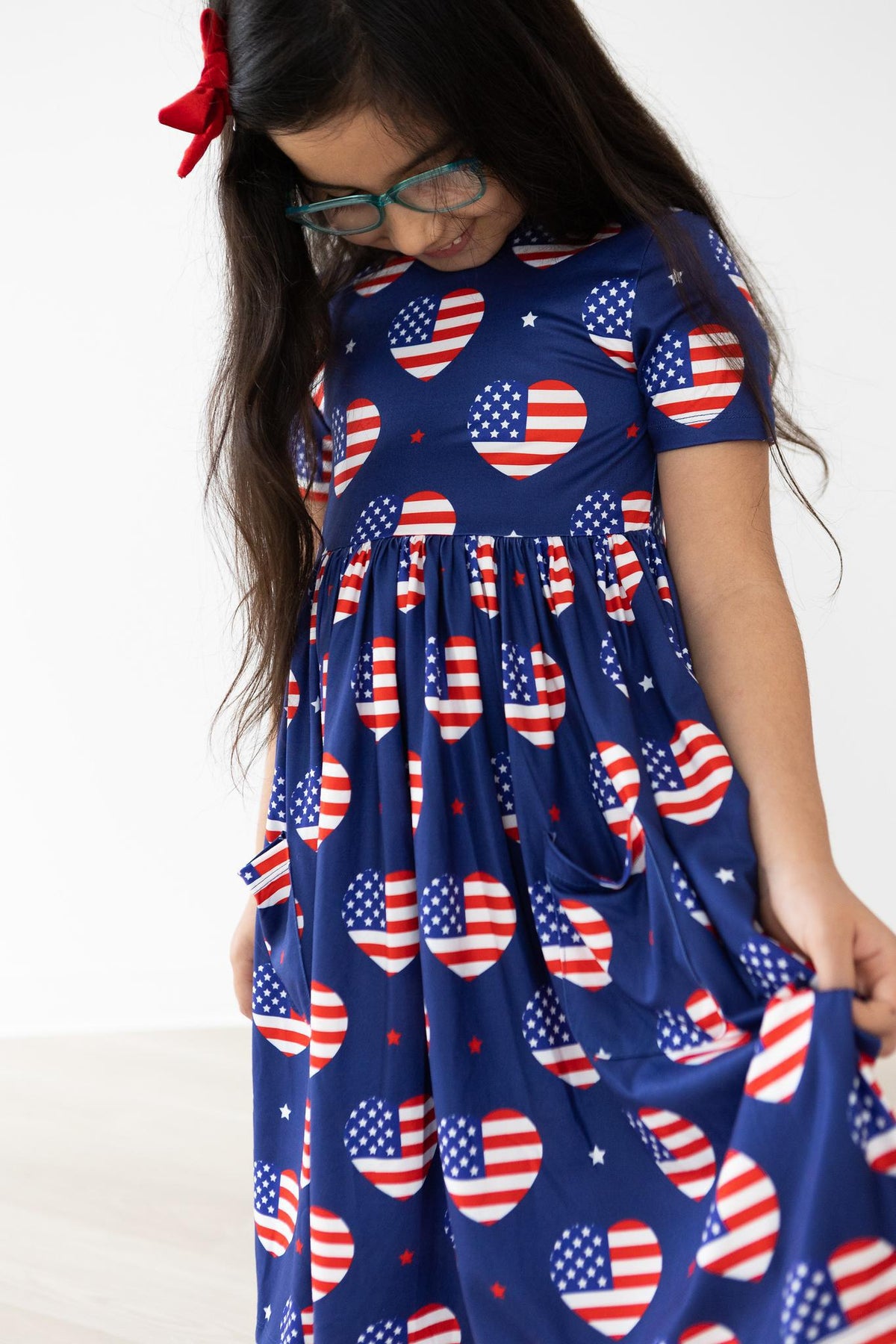SALE I Heart the USA S/S Pocket Twirl Dress-Mila & Rose ®