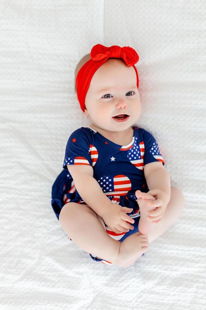 SALE I Heart the USA S/S Twirl Bodysuit-Mila & Rose ®