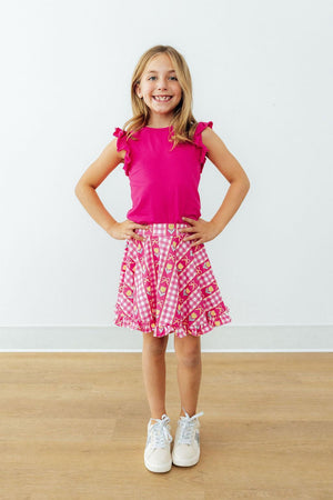 I Love You Tulip Much Ruffle Twirl Skort-Mila & Rose ®