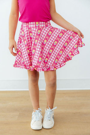 I Love You Tulip Much Ruffle Twirl Skort-Mila & Rose ®