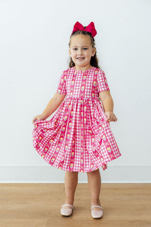 I Love You Tulip Much S/S Pocket Twirl Dress-Mila & Rose ®