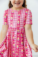 I Love You Tulip Much S/S Pocket Twirl Dress-Mila & Rose ®
