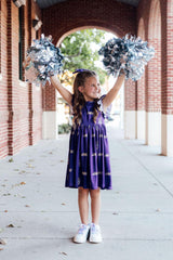 JMU Purple Duke Dog Flutter Twirl Dress-Mila & Rose ®