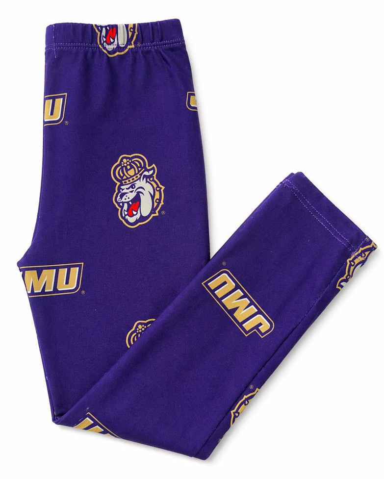 JMU Purple Duke Dog Leggings-Mila & Rose ®