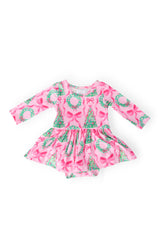 Jingle Bows L/S Twirl Bodysuit-Mila & Rose ®