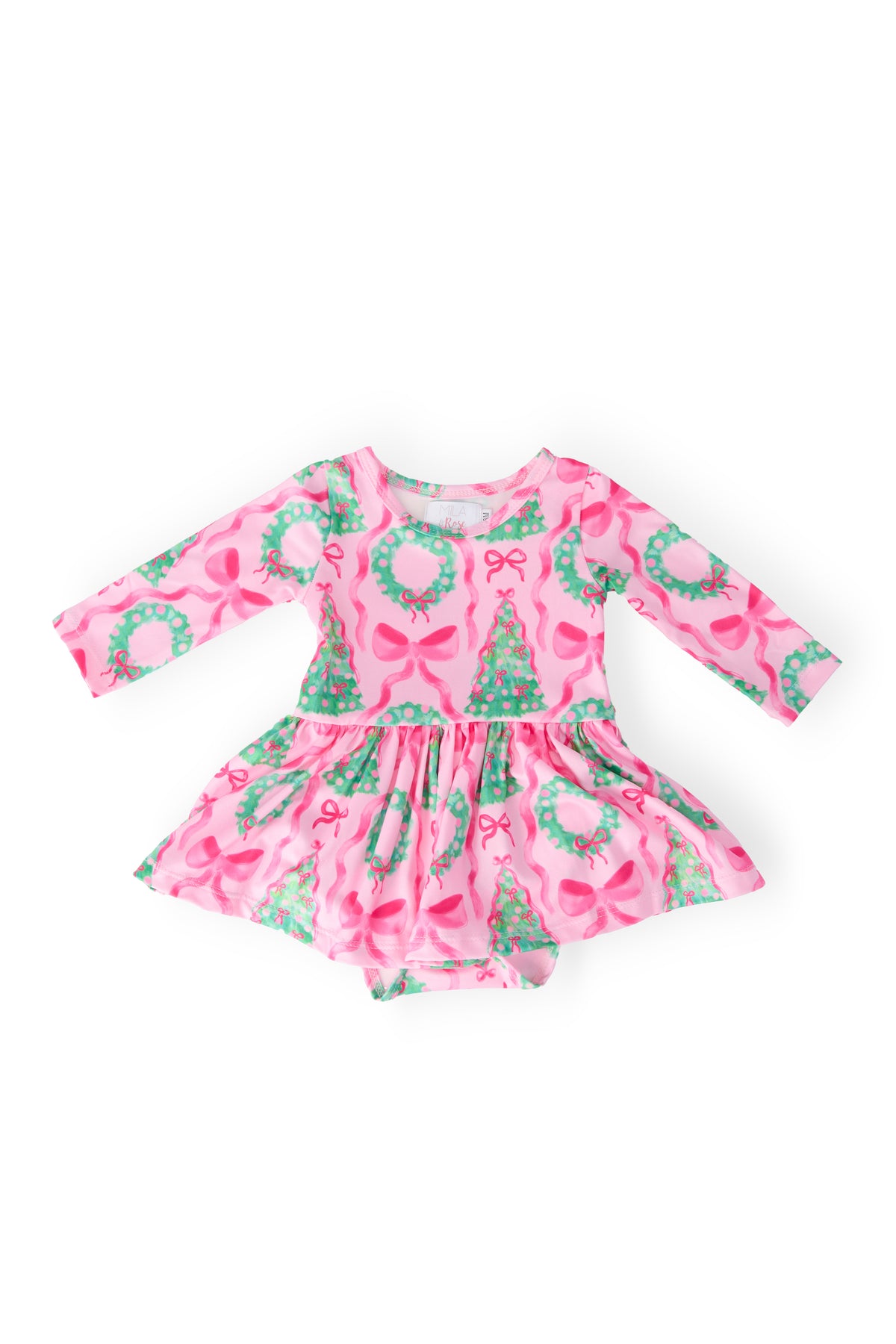 Jingle Bows L/S Twirl Bodysuit-Mila & Rose ®
