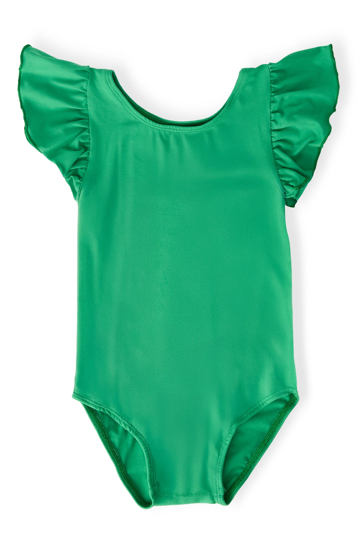 Kelly Green S/S Flutter Sleeve Leotard-Mila & Rose ®