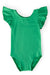 Kelly Green S/S Flutter Sleeve Leotard-Mila & Rose ®