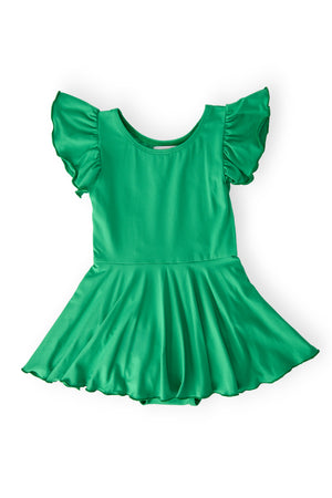 Kelly Green S/S Twirl Leotard-Mila & Rose ®