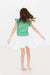 Kelly Green S/S Ruffle Tee-Mila & Rose ®