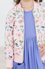 Butterfly Meadows Satin Jacket-Mila & Rose ®
