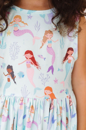 (S) Happy as a Clam Tank Twirl Dress-Mila & Rose ®