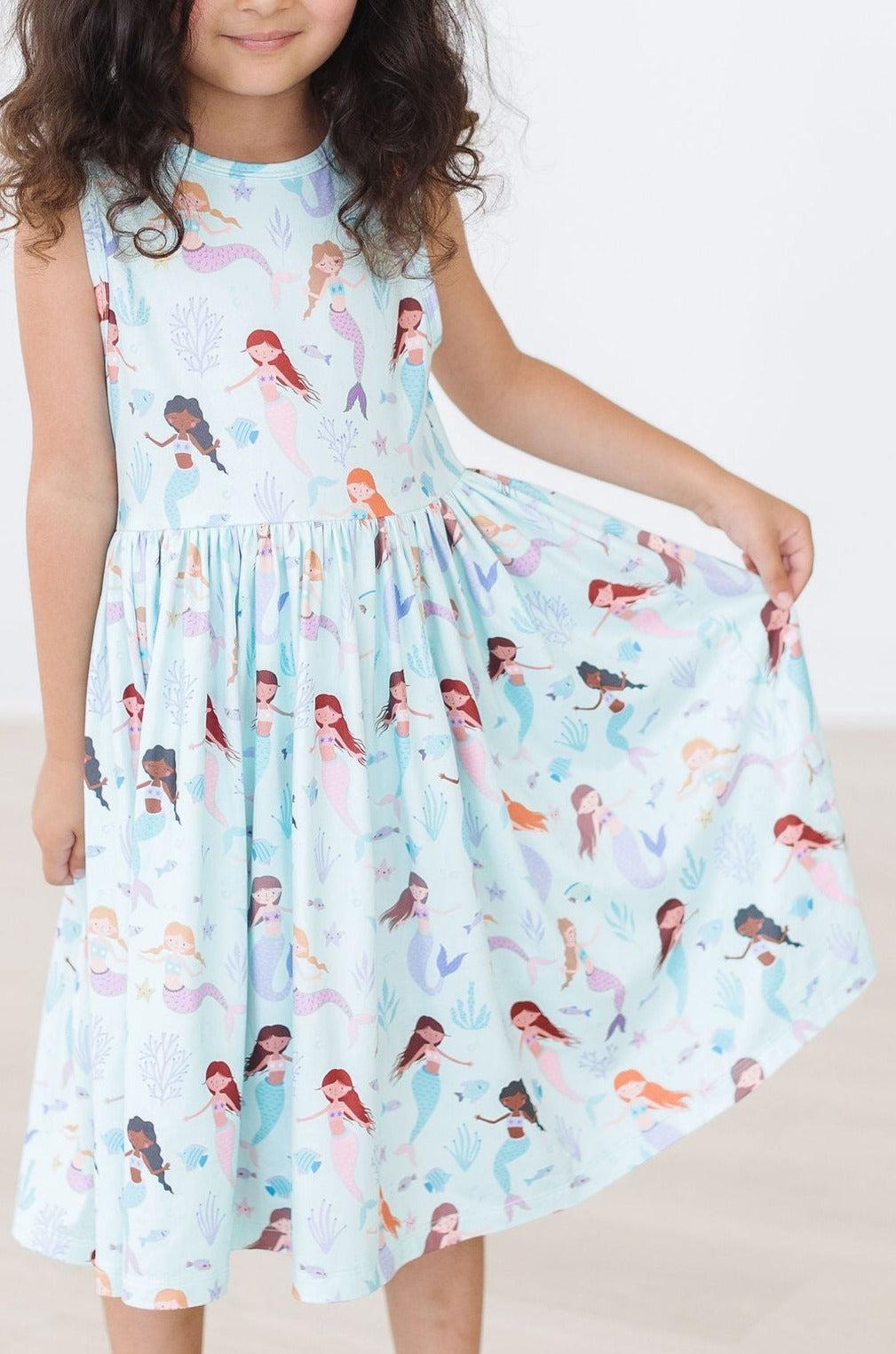 (L) Happy as a Clam Tank Twirl Dress-Mila & Rose ®