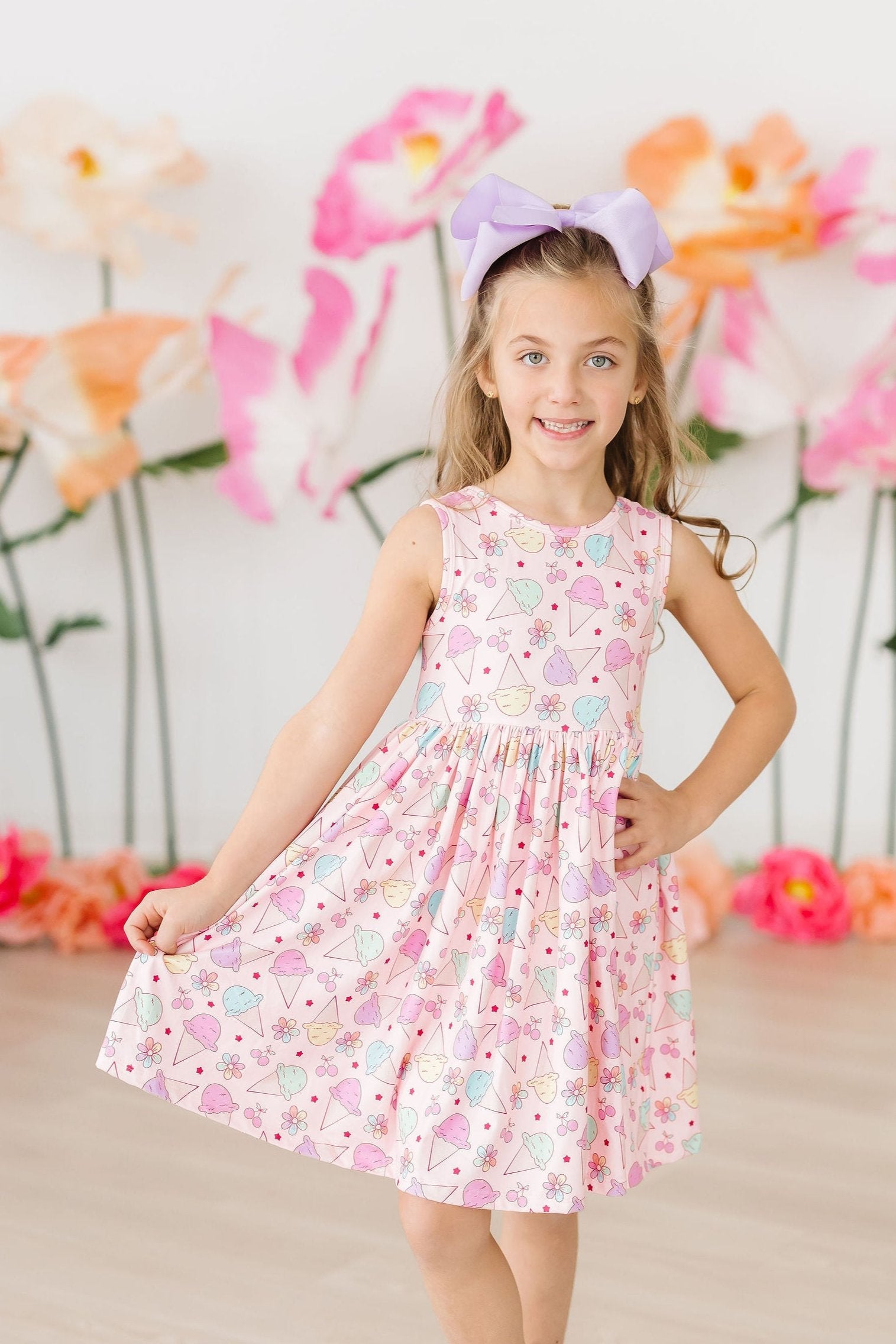 (L) Ice Cream & Shout Tank Twirl Dress-Mila & Rose ®