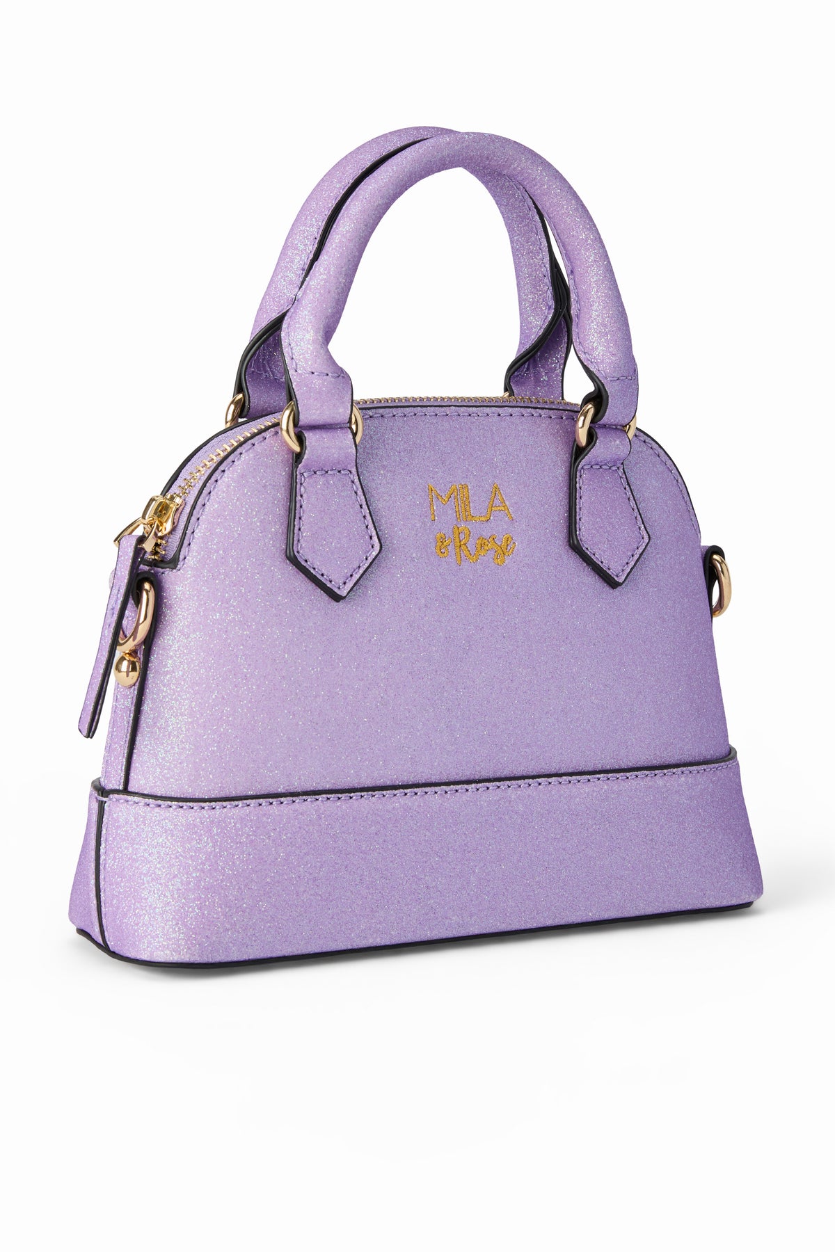 Lavender Glitter Girl's Crossbody Purse-Mila & Rose ®