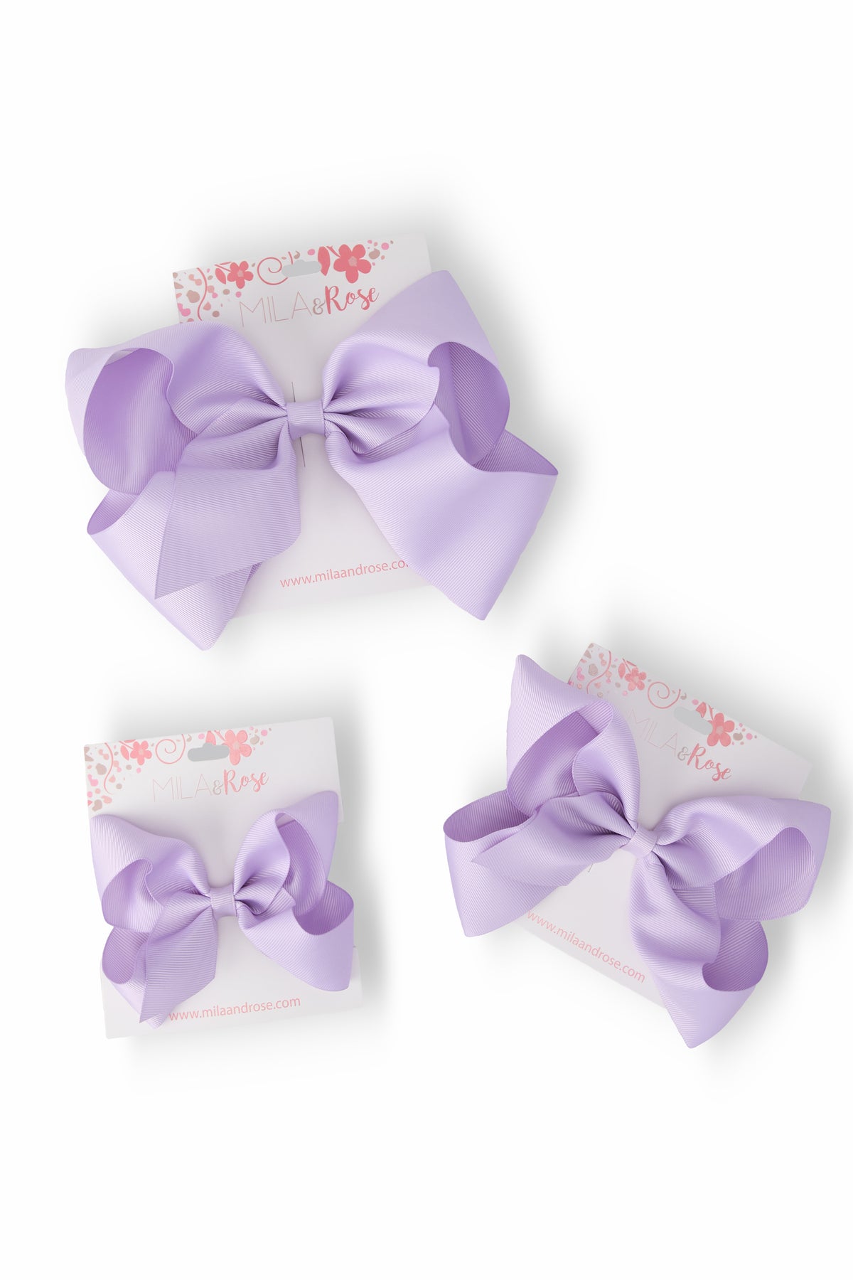 Lavender Grosgrain Hair Bow-Mila & Rose ®
