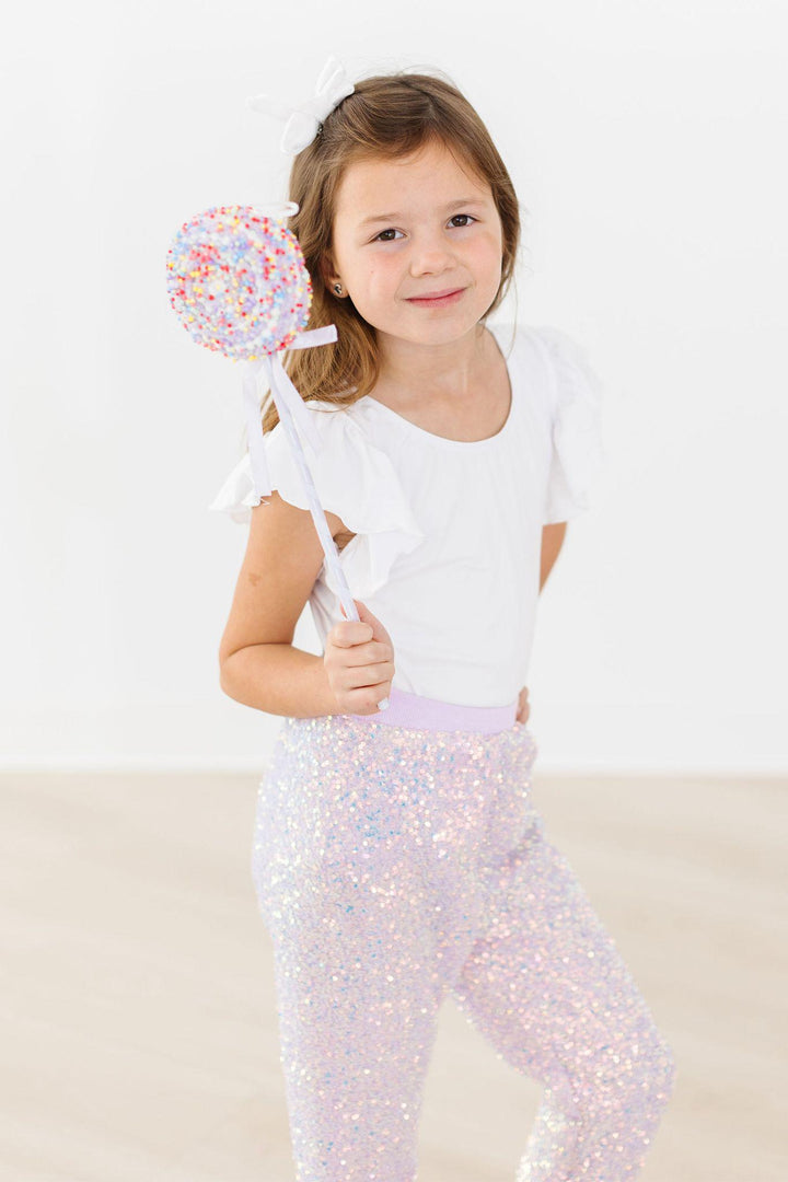 Lavender Sequin Joggers-Mila & Rose ®
