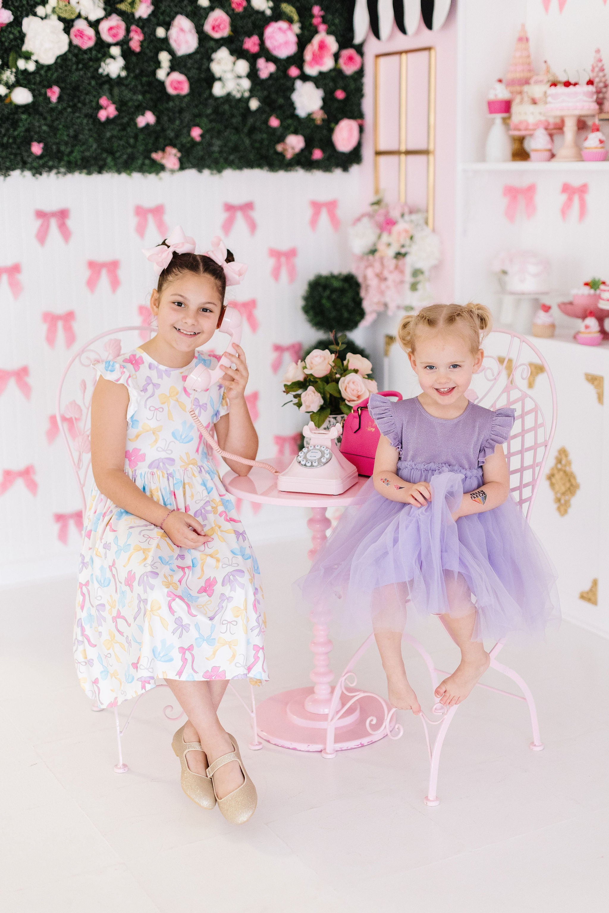 mila and rose dresses Girls' Flower Farm 3/4 Sleeve Pocket Twirl Dress Size: 2T Toddler By Mila & Rose