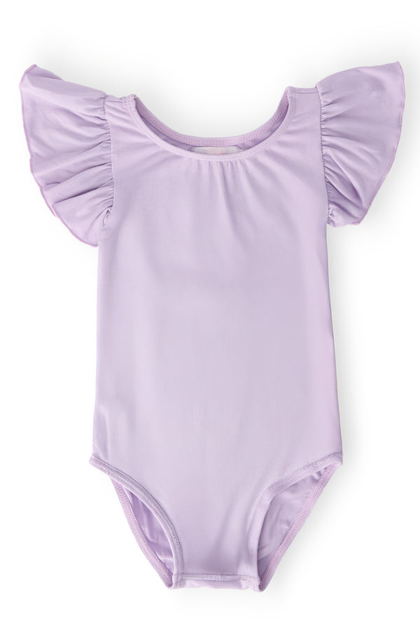 Lavender S/S Flutter Sleeve Leotard | Mila & Rose