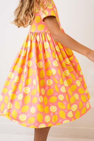 Lemon Squeezy S/S Pocket Twirl Dress-Mila & Rose ®