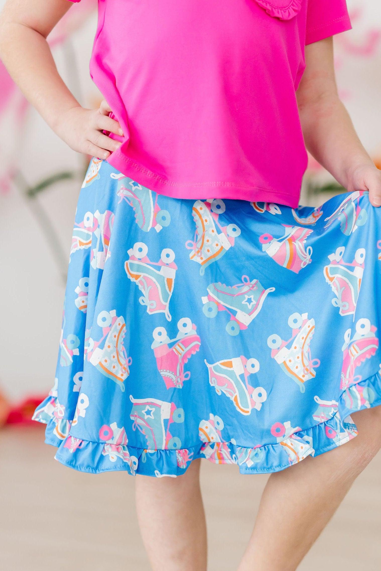 Let the Good Times Roll Ruffle Twirl Skort-Mila & Rose ®