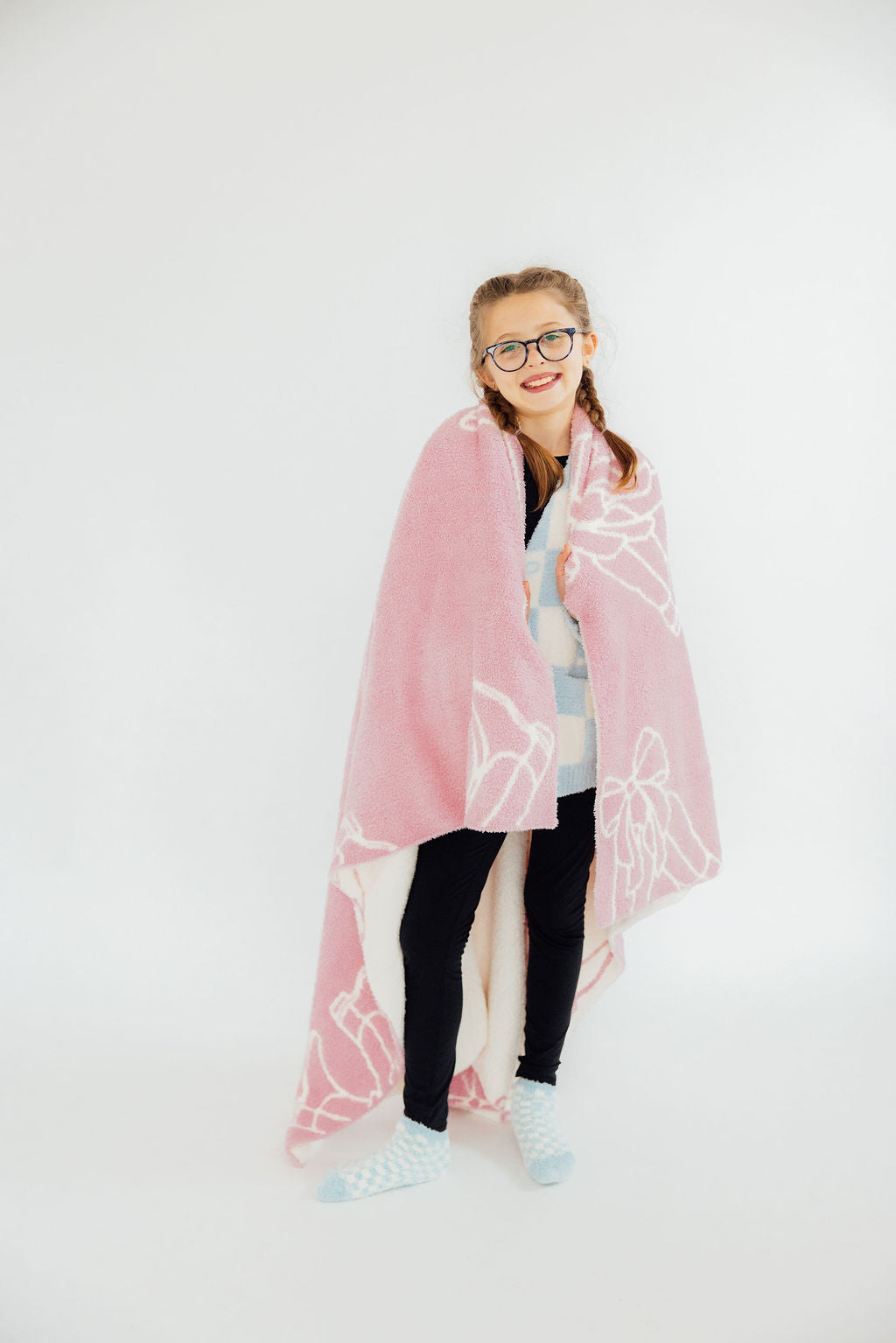 Light Pink Cowgirl Cozy Blanket-Mila & Rose ®