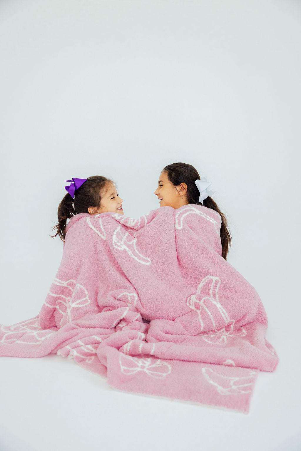 Light Pink Cowgirl Cozy Blanket-Mila & Rose ®