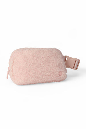 Light Pink Fleece Belt Bag-Mila & Rose ®