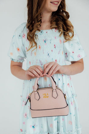 Light Pink Shimmer Girl's Crossbody Purse-Mila & Rose ®