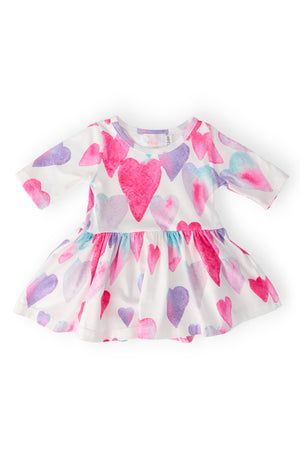 Light Hearted 3/4 Sleeve Twirl Bodysuit-Mila & Rose ®