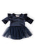 Light Navy Velvet Tutu Bodysuit-Mila & Rose ®