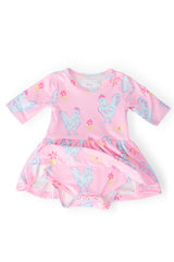 Little Miss Chickie 3/4 Twirl Bodysuit-Mila & Rose ®