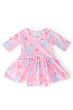 Little Miss Chickie 3/4 Twirl Bodysuit-Mila & Rose ®