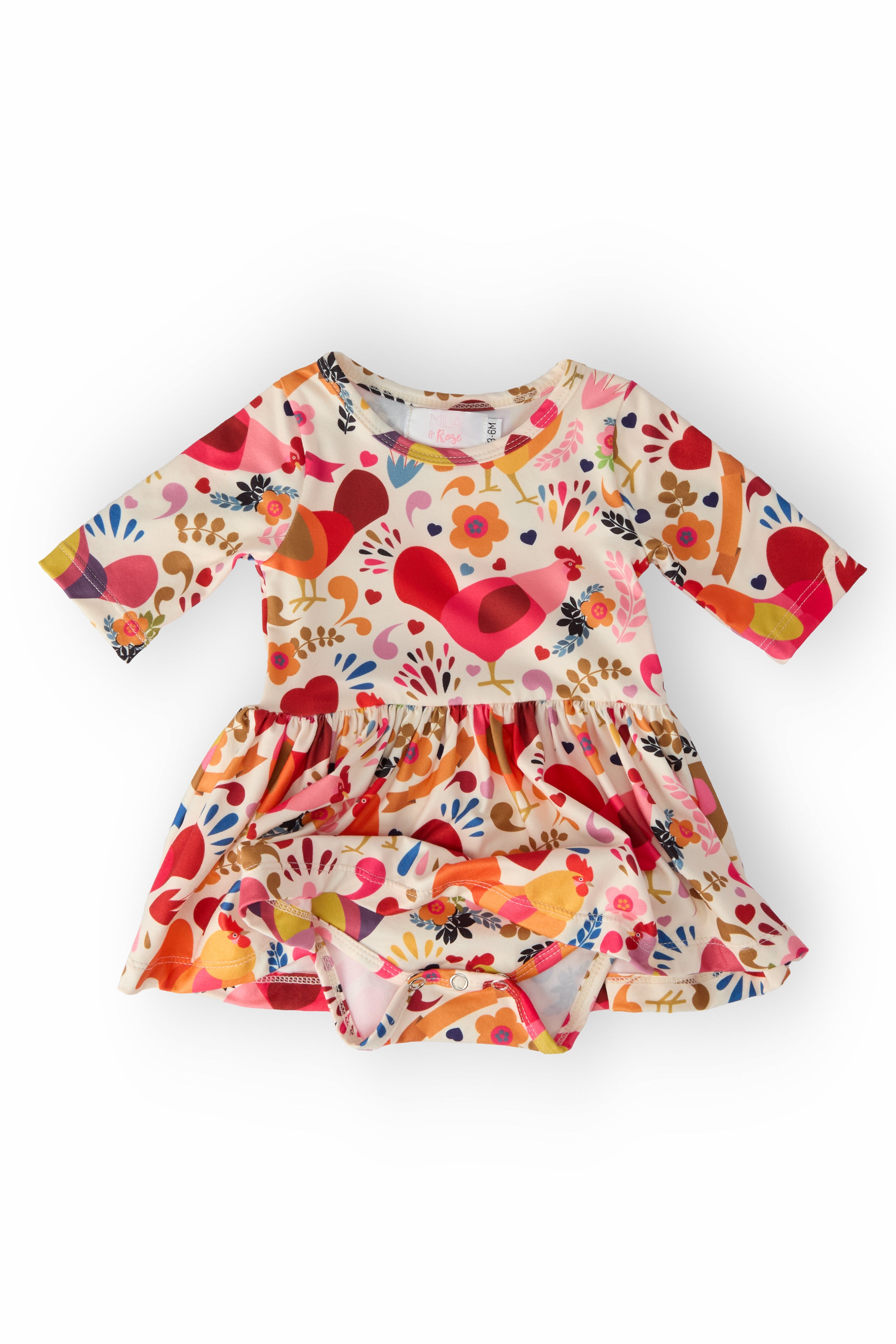Little Red Hen Twirl Bodysuit-Mila & Rose ®