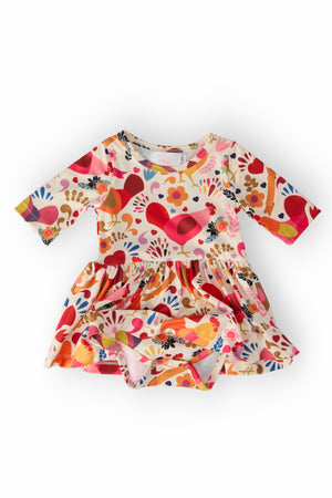 Little Red Hen Twirl Bodysuit-Mila & Rose ®