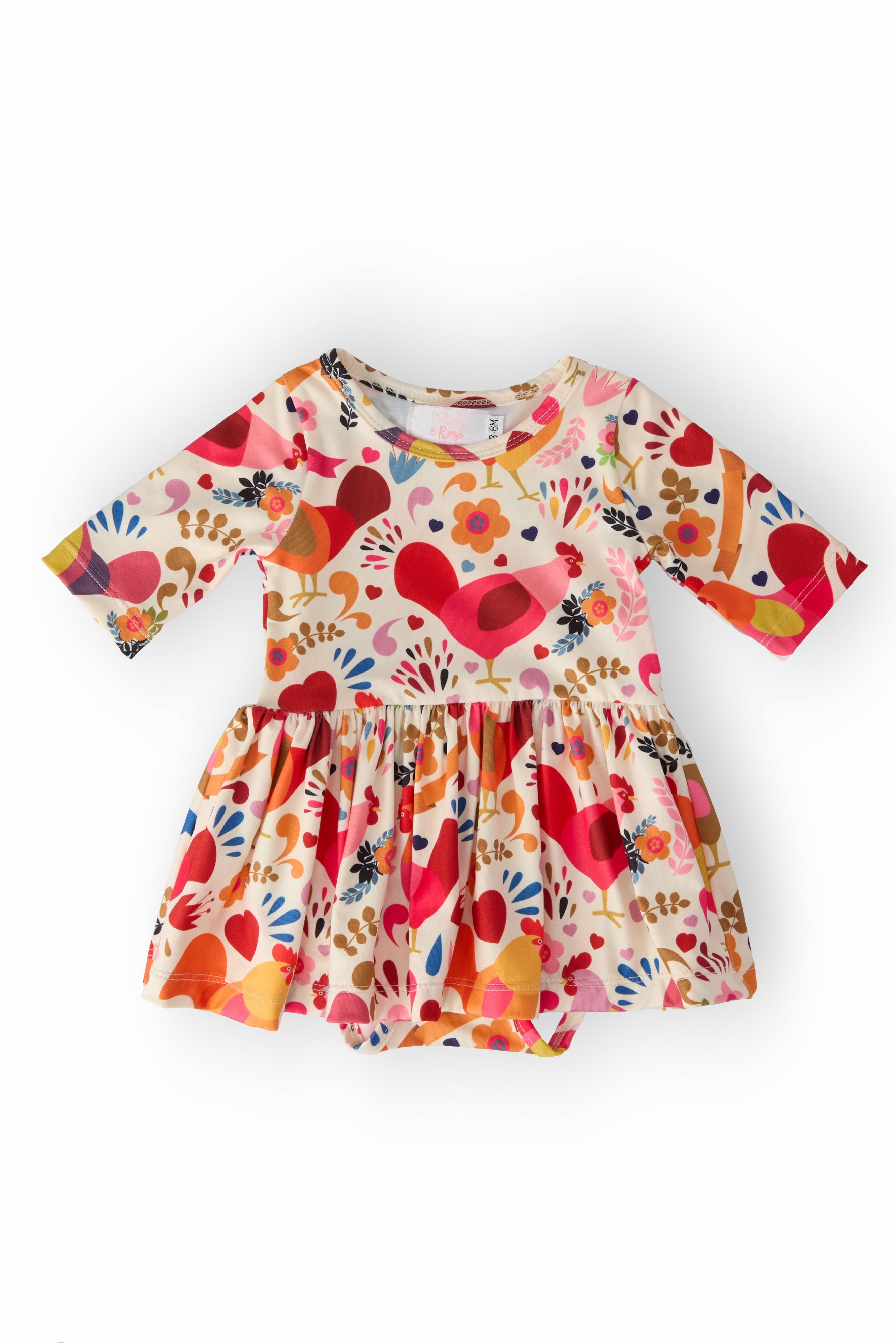 Little Red Hen Twirl Bodysuit-Mila & Rose ®