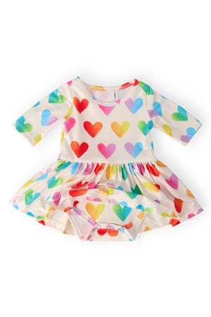 Lotta Love 3/4 Sleeve Twirl Bodysuit-Mila & Rose ®