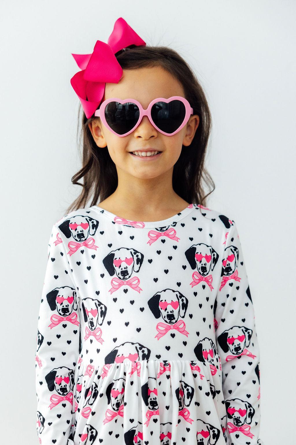 Love You Spots L/S Pocket Twirl Dress-Mila & Rose ®