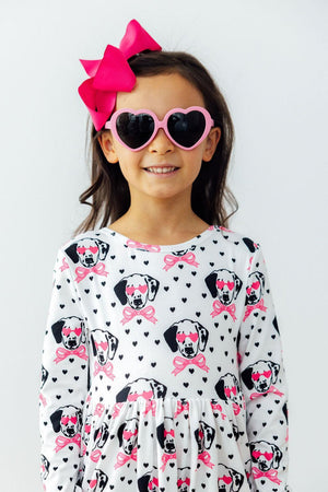Love You Spots L/S Pocket Twirl Dress-Mila & Rose ®