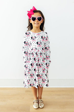 Love You Spots L/S Pocket Twirl Dress-Mila & Rose ®