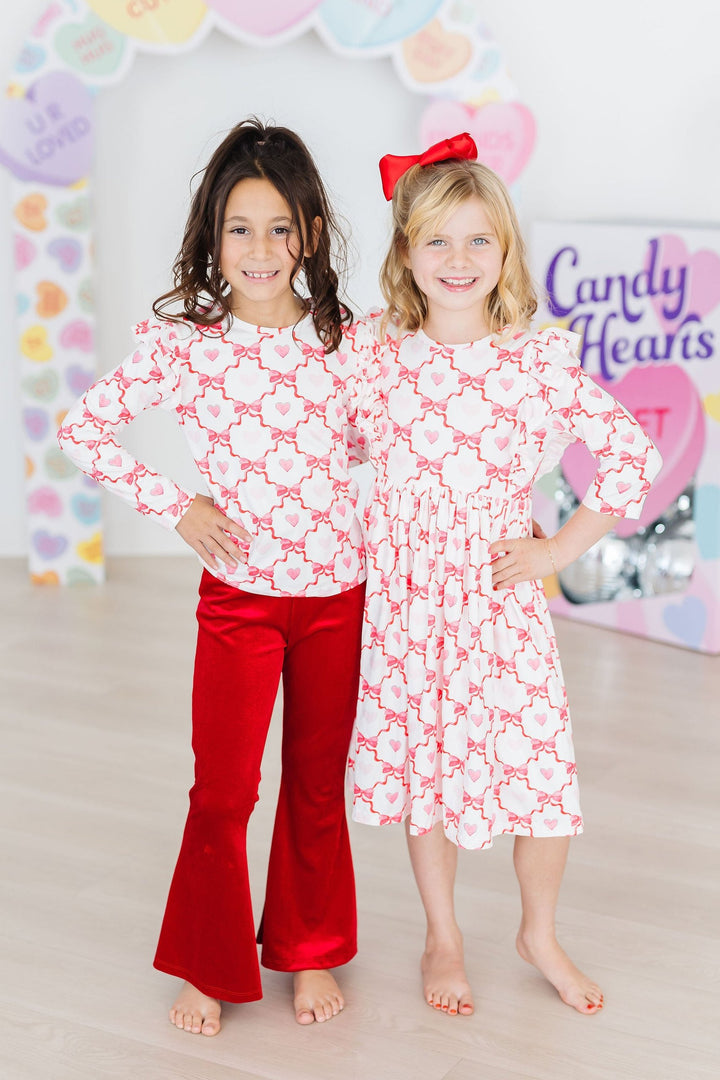 Lovebug L/S Ruffle Tee-Mila & Rose ®