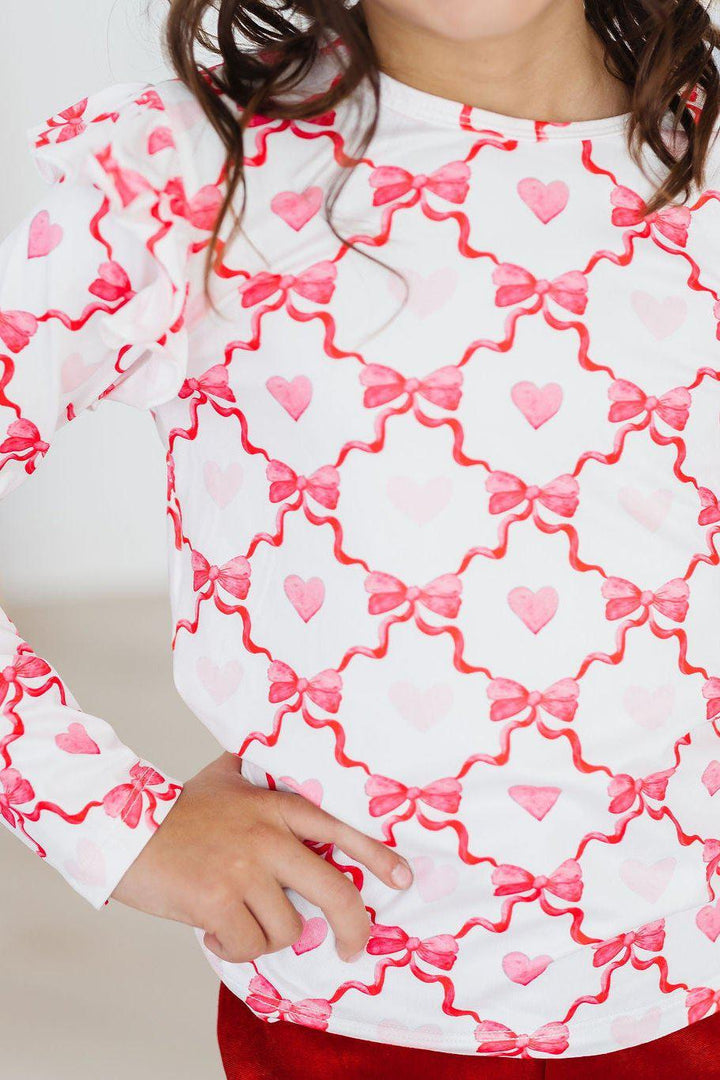 Lovebug L/S Ruffle Tee-Mila & Rose ®