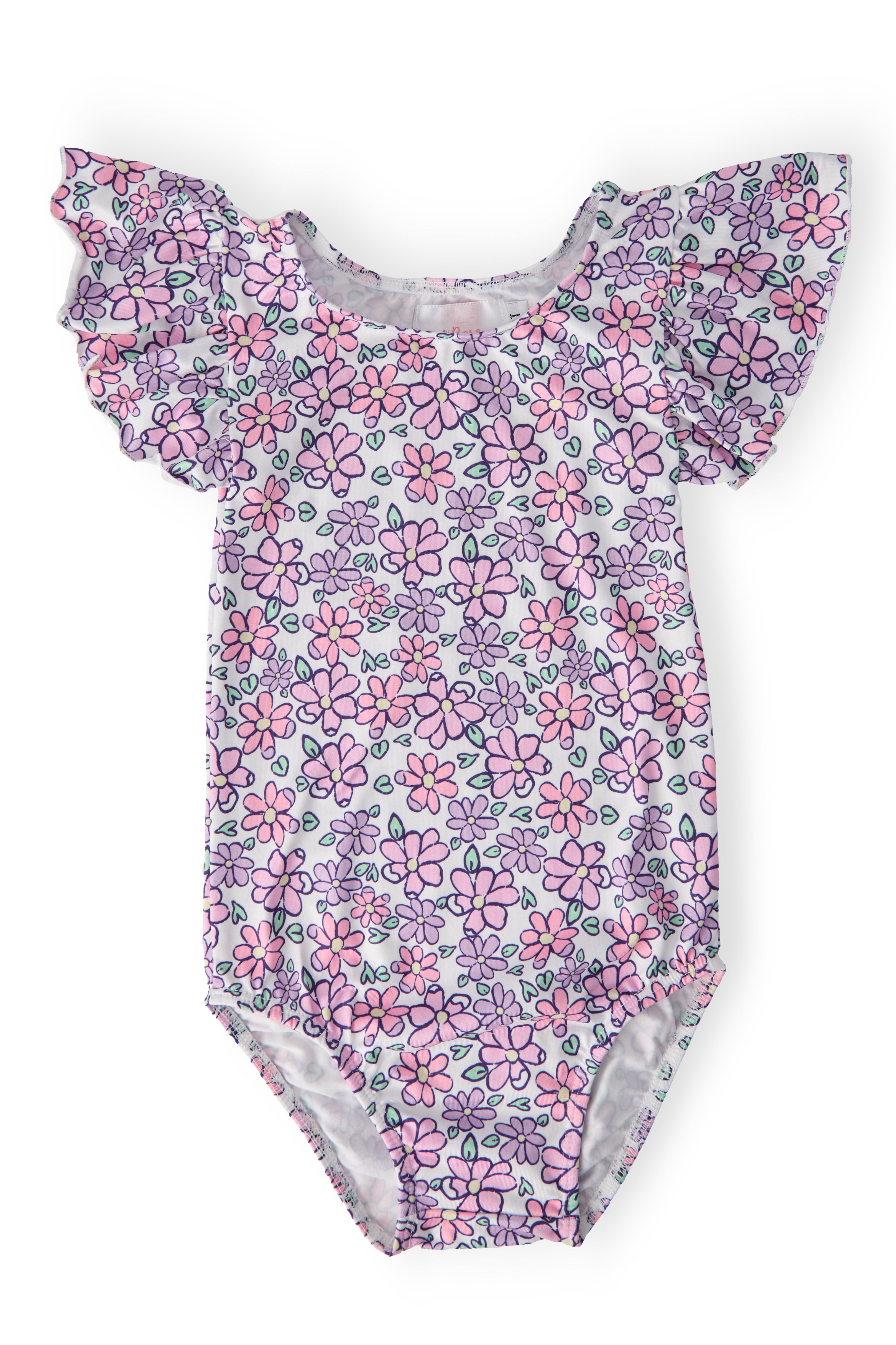 Lovely Lavender S/S Flutter Sleeve Leotard-Mila & Rose ®