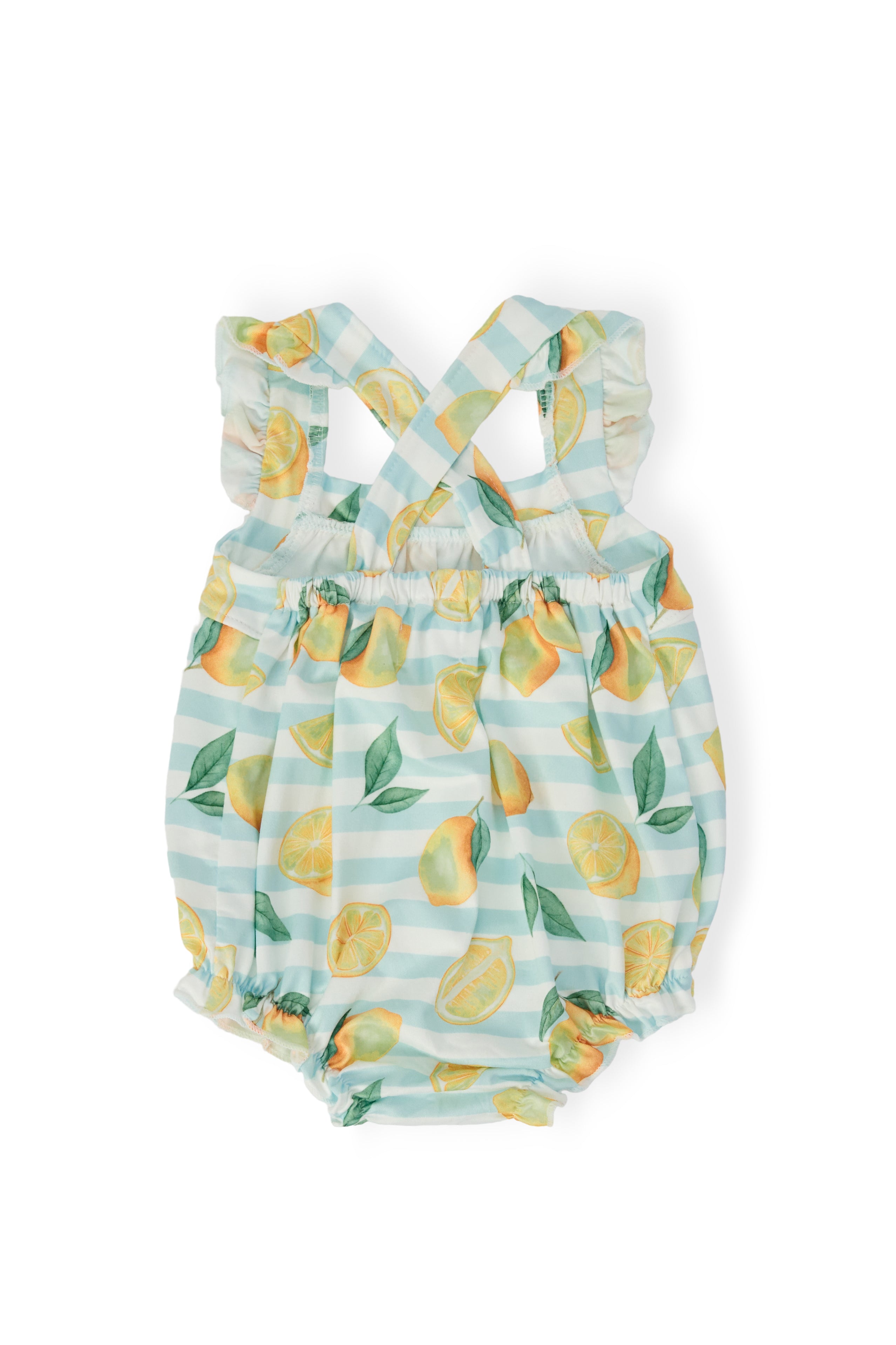 Lovely Lemons Ruffle Cross Back Romper-Mila & Rose ®